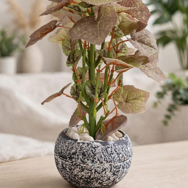 GL PLASTIC FLOWER WITH POT