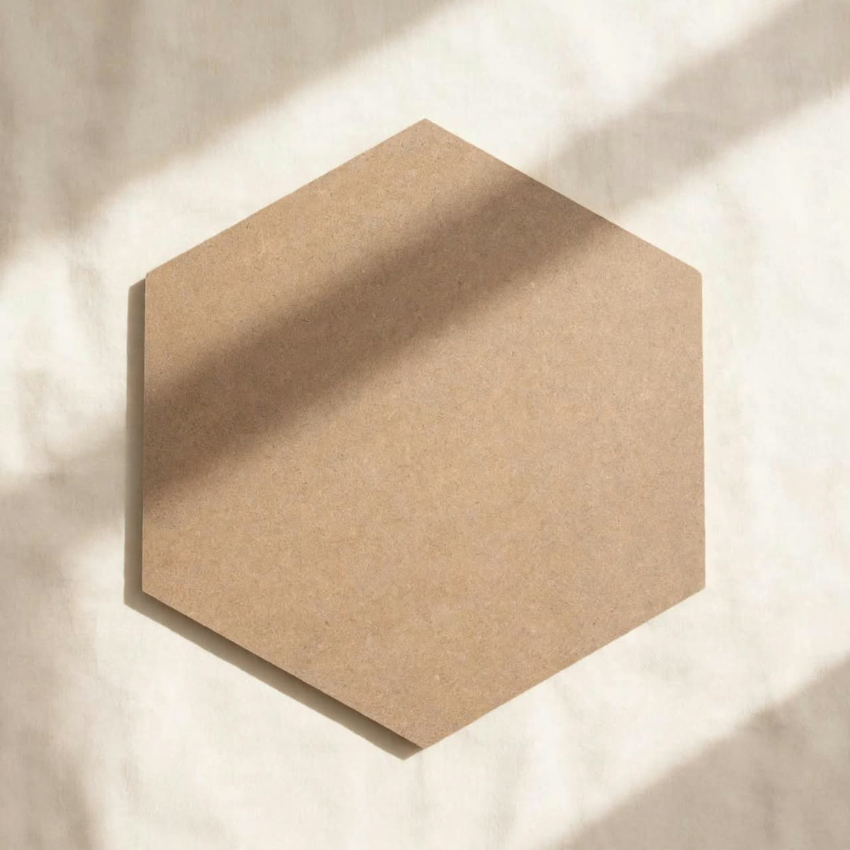 WOODSIGN MDF BOARD HEXAGON SHAPE