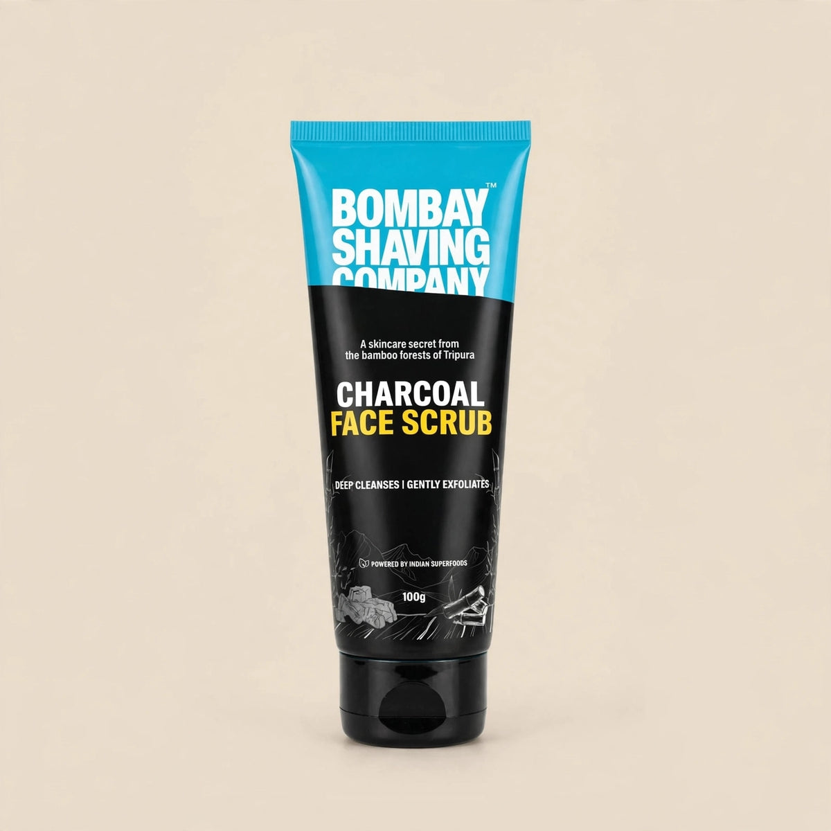 BOMBAY SHAVING COMPANY CHARCOAL FACE SCRUB