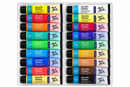 Mont Marte Signature Acrylic Colour Paint Set (18 pc x 36ml)
