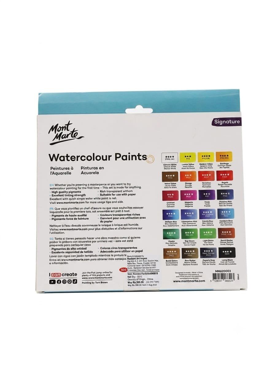 Mont Marte Watercolour Paints