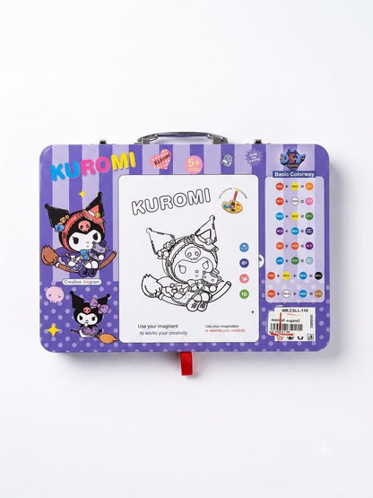 Kuromi Premium Kids DIY Art & Craft Set in Metal Carrying Case