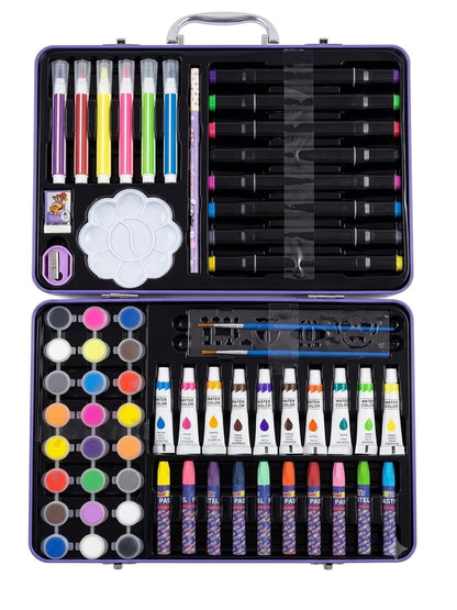 Kuromi Premium Kids DIY Art & Craft Set in Metal Carrying Case