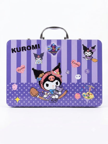 Kuromi Premium Kids DIY Art & Craft Set in Metal Carrying Case