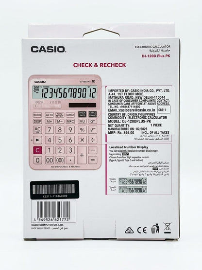 Casio DJ-120D Plus 12-Digit Desktop Calculator -