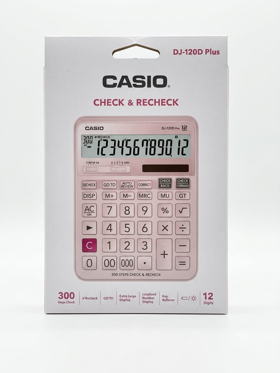 Casio DJ-120D Plus 12-Digit Desktop Calculator -