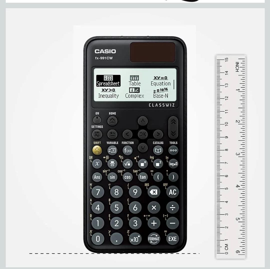 Asio fx-991CW Class Wiz Non-Programmable Scientific Calculator