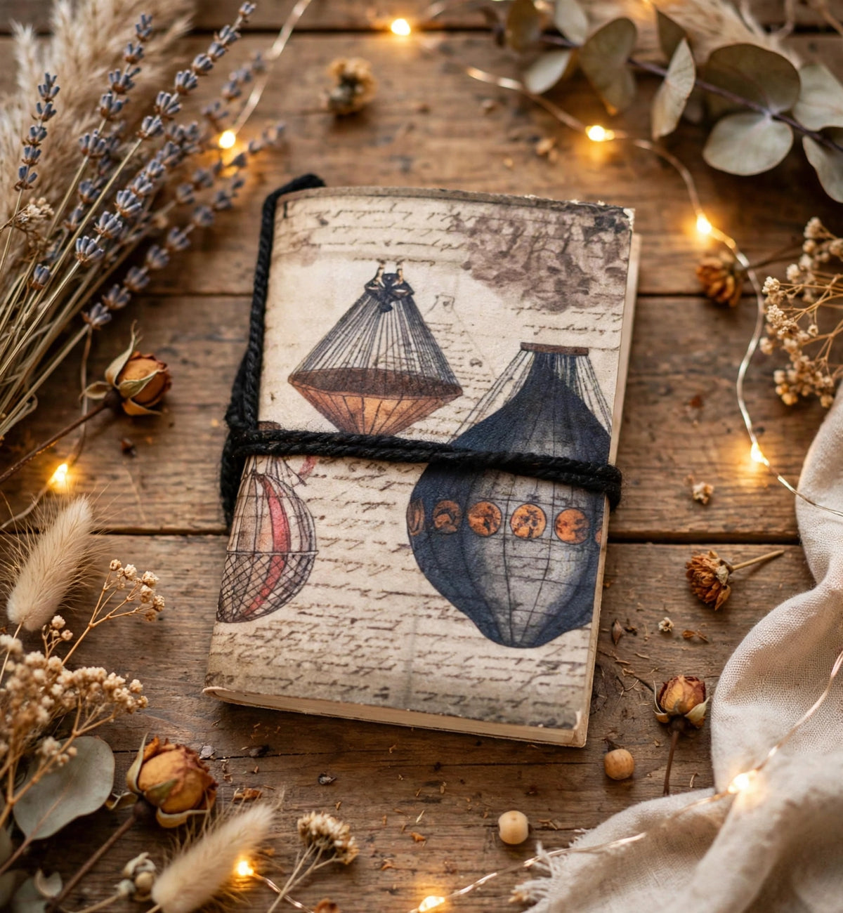 Hand made Notebook Mini Vintage Print 3×2 HNBMVP32
