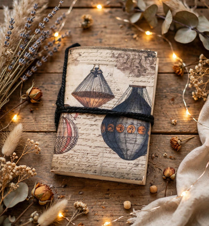 Hand made Notebook Mini Vintage Print 3×2 HNBMVP32