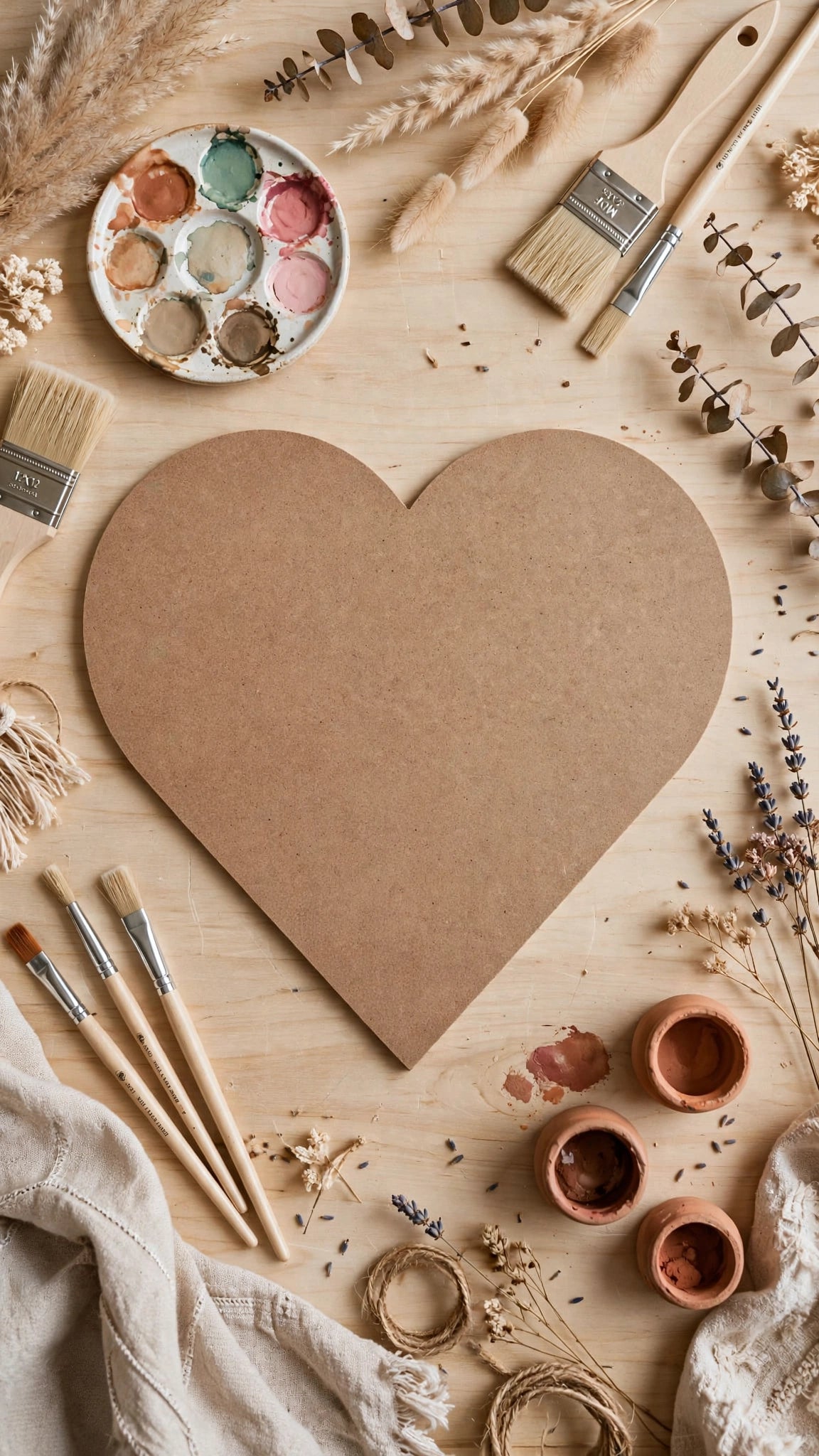 Heart Shape MDF Board  (12x12)