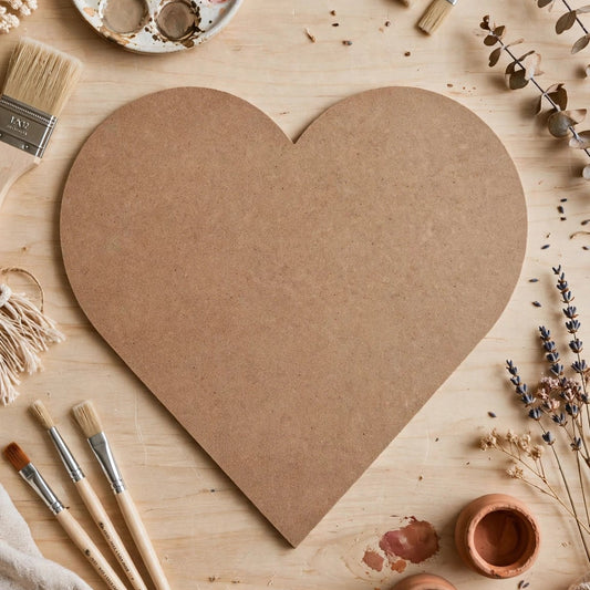 Heart Shape MDF Board  (12x12)