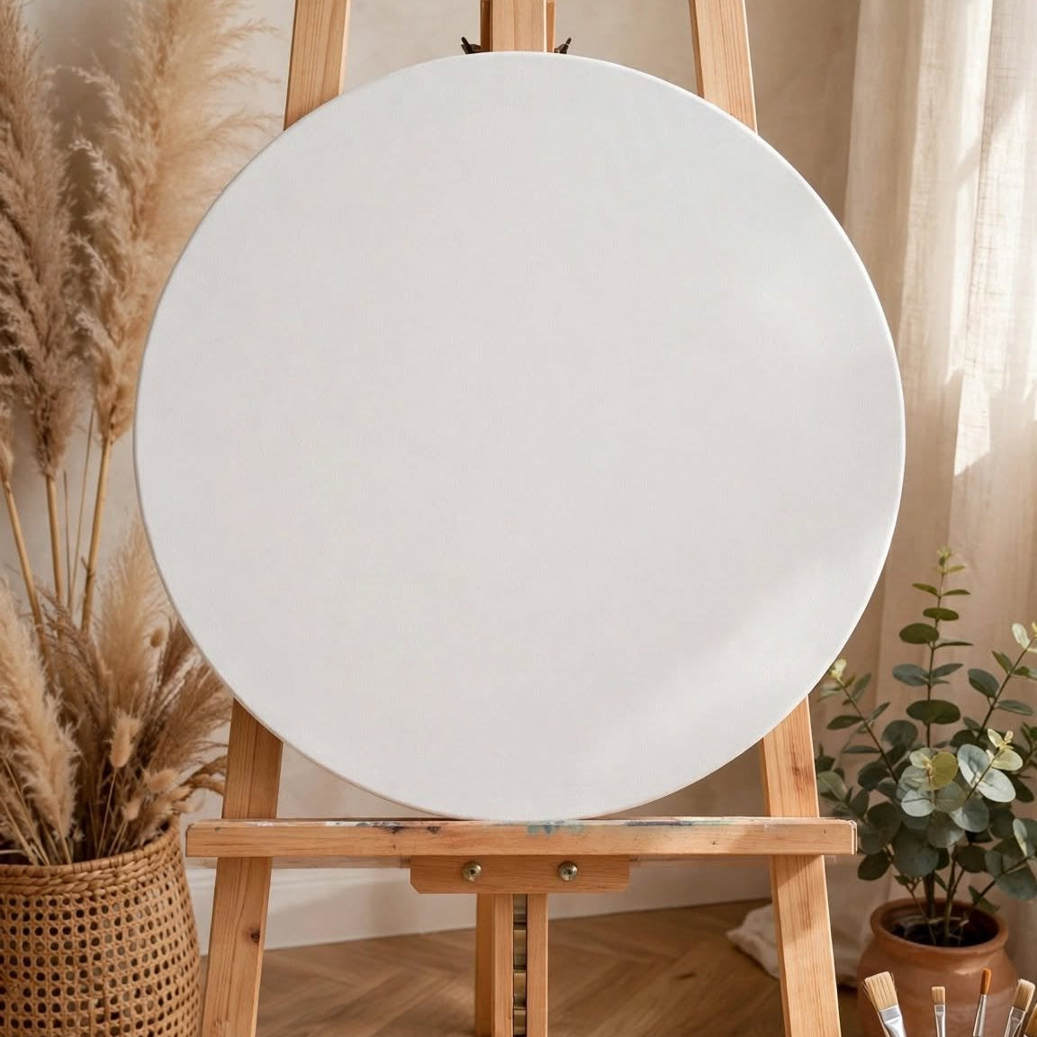 STRETCHED ROUND CANVAS