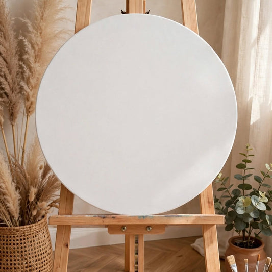 STRETCHED ROUND CANVAS