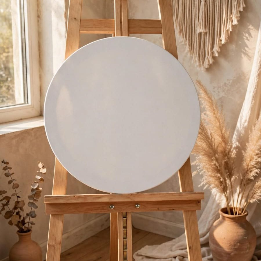 STRETCHED ROUND CANVAS