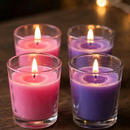  Scented Glass Votive Candles