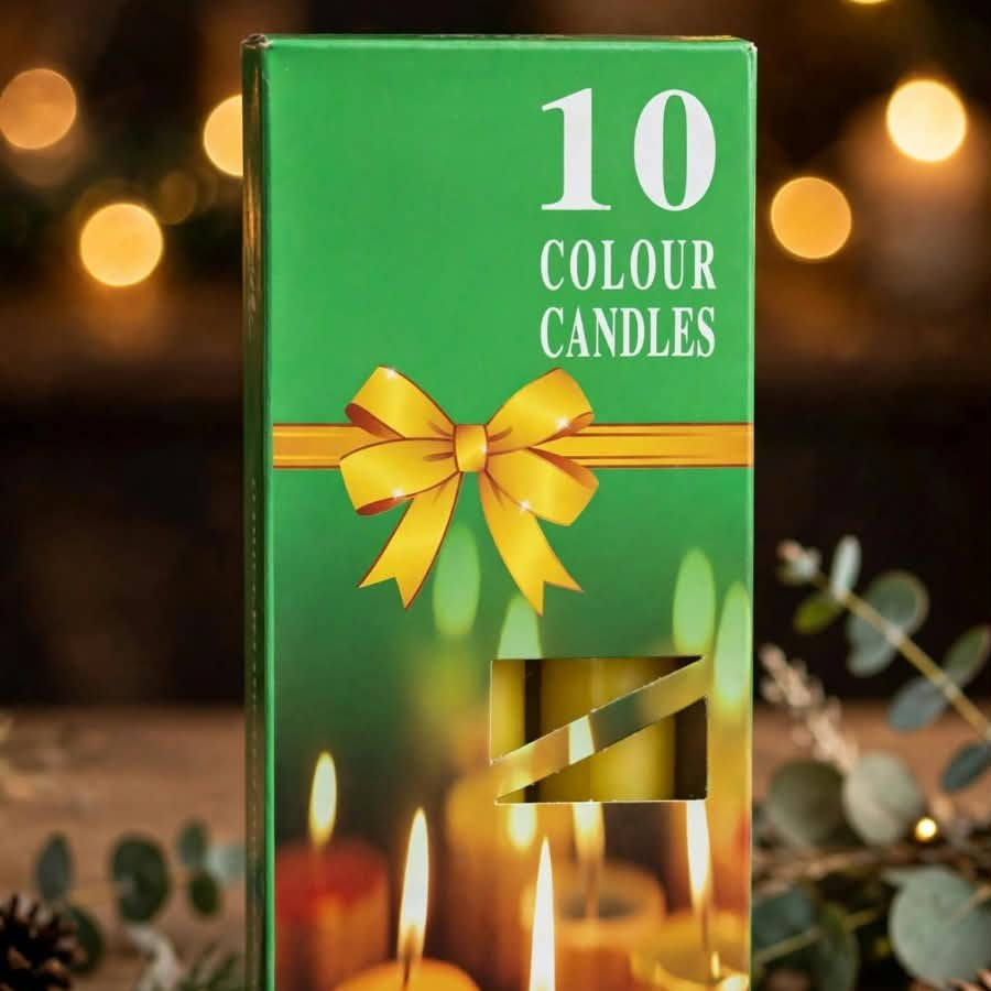 10 COLOUR CANDLES