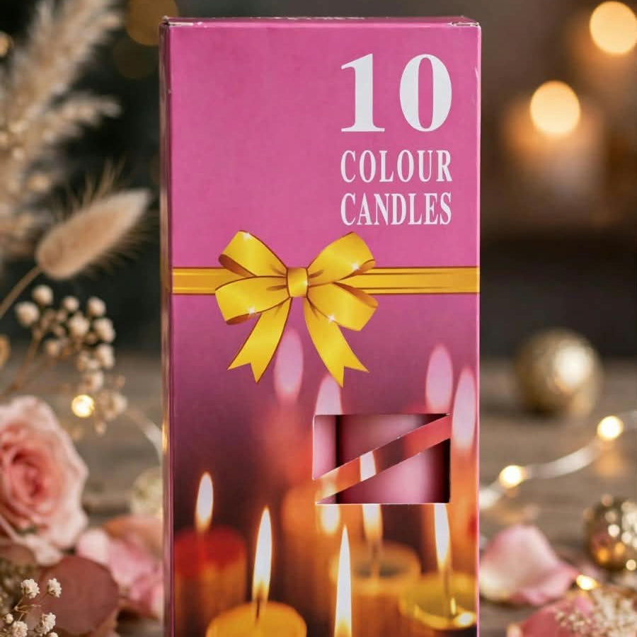 10 COLOUR CANDLES