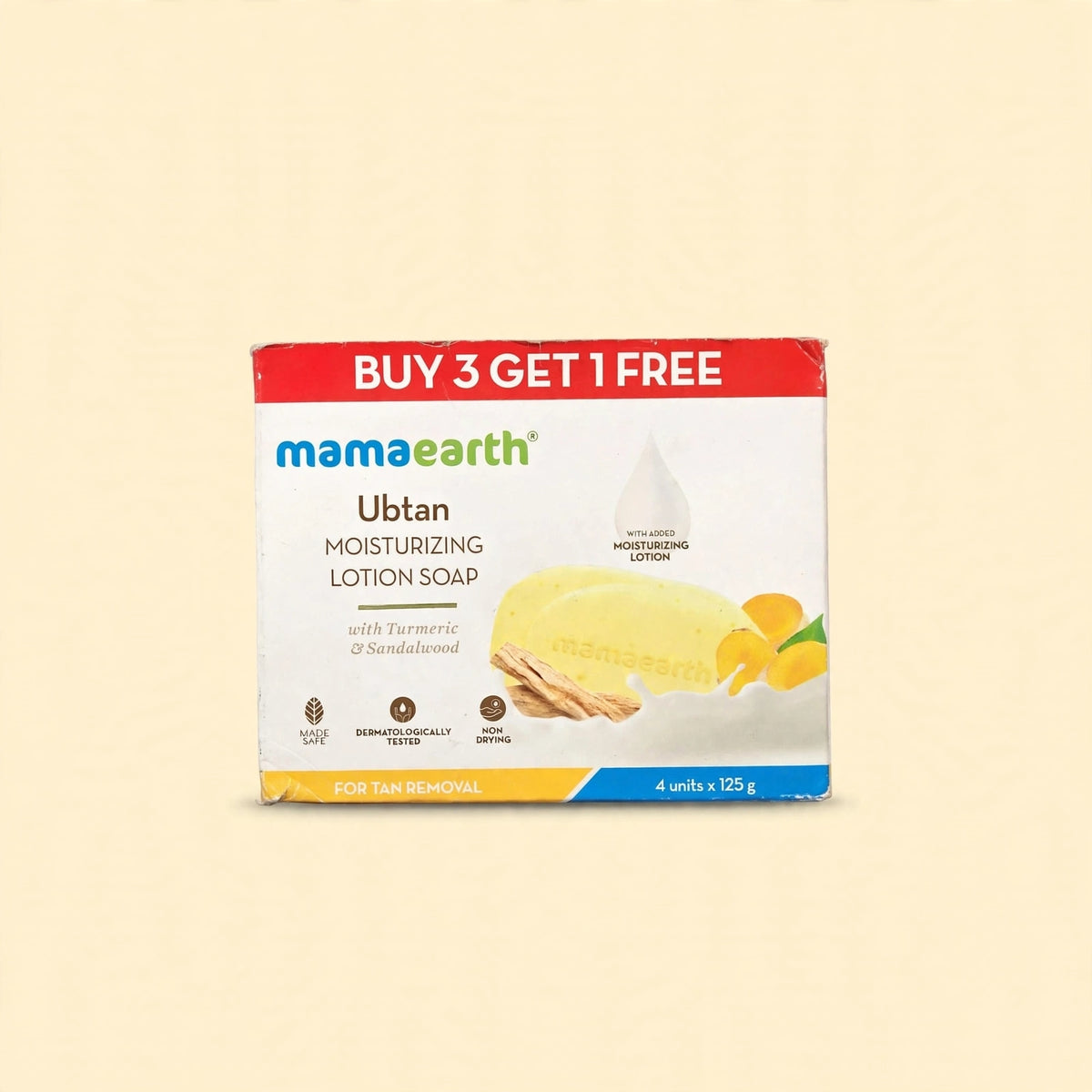 mamaerth Ubtan moisturizing lotion soap